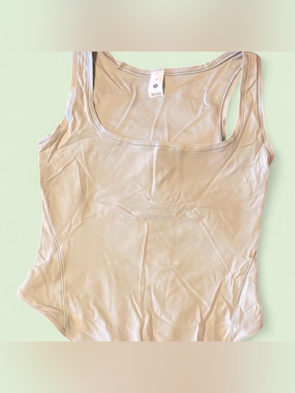 lululemon athletica Cream Square-Neck Bodysuit